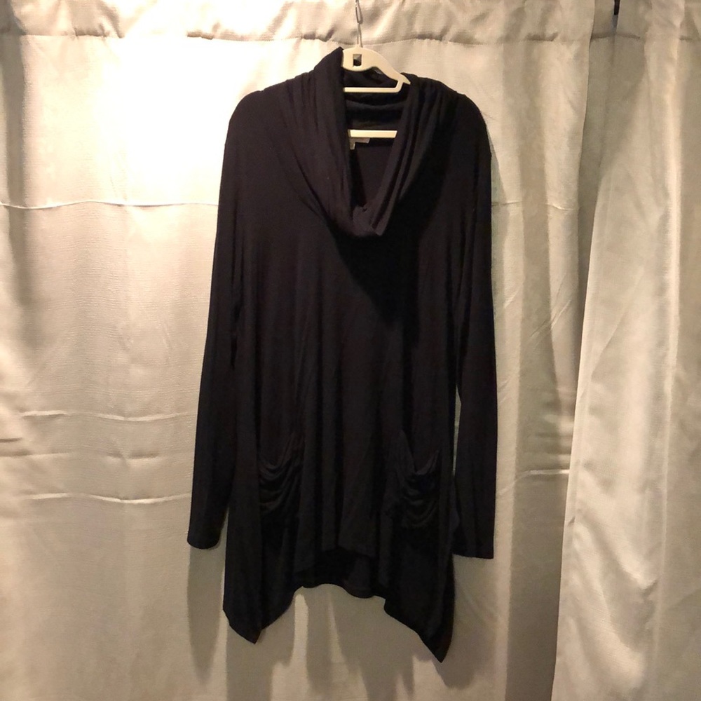 Oversized shirt dress.